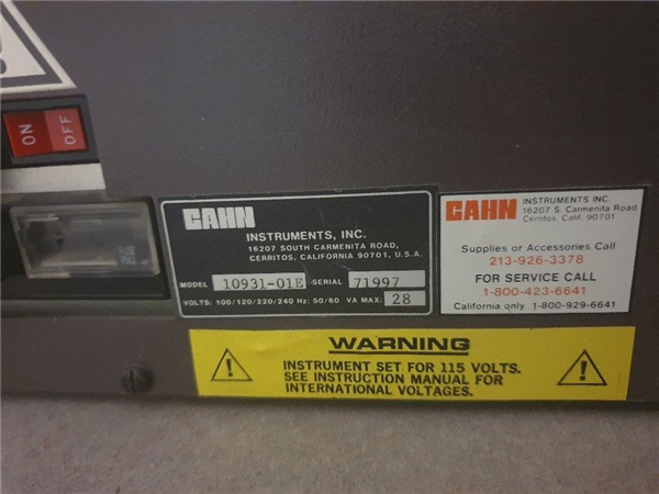 Cahn Model C-31 Microbalance)